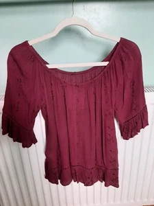 Superdry Scoop Neck Top, Embroidered - Picture 1 of 6
