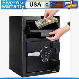 Digital Depository Safe Box Electronic Steel Safe with Keypad Locking Drop Box - Picture 1 of 8