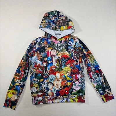 Sudadera con Capucha Gráfica Superhéroe Manga Anime Infantil Multiverso Personajes Estampado por Todas Partes M Foto 1 de 4