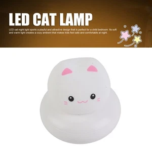 LED Cat Night Light Pour Les Enfants Alimentés Par Batterie Robinet Multicol OBF - Imagen 1 de 12