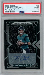 Obsidian Trevor Lawrence 2022 automático/10 PSA 9 - Imagen 1 de 2