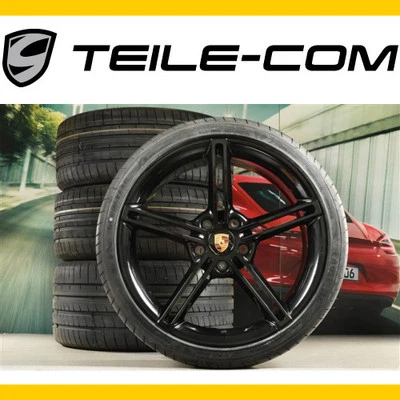 Porsche Taycan 21" Mission E Design Sommerräder Satz SCHWARZ 9J1073660K 041 - Bild 1 von 4