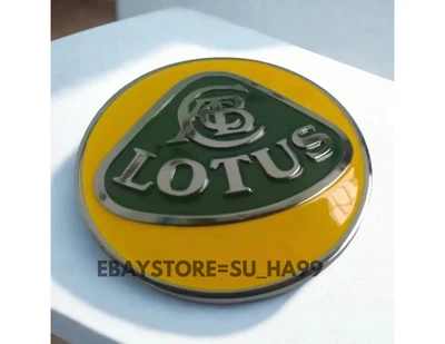 Lotus Elise/Exige/Evora Metal Nose Hood Emblem – Front Badge, New, ( YELLOW ) - image 1 of 4