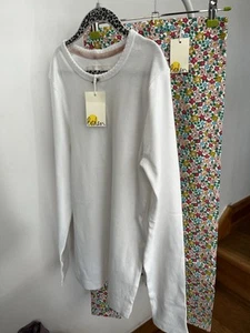 Boden Girls bundle Ditsy Leggings And Pointelle Long Sleeved Top Age 11-12 BNWT - Picture 1 of 5