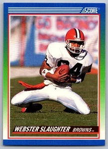 1990 Score Webster Slaughter Cleveland Browns #355 - Picture 1 of 2