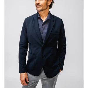 Ministry of Supply Giacca Uomo Kinetic Blazer XS Navy Tacca Bavero Due Bottoni Nuova con etichette - Foto 1 di 13