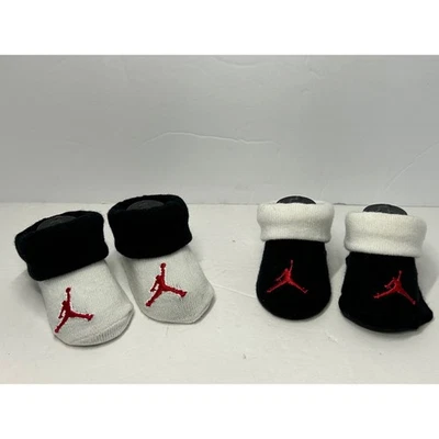 Calcetines Bebé Jordan Jumpman Logo Blanco y Negro Bebé Recién Nacido Botines 4 Piezas Foto 1 de 4