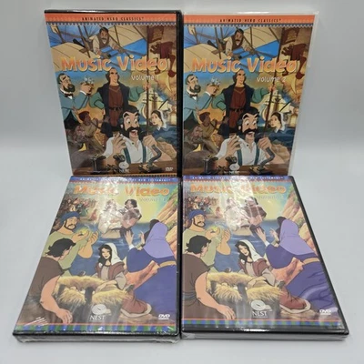 The Animated Stories Hero Classics & New Testament Music Video Lot of 4 DVD - Image 1 of 4