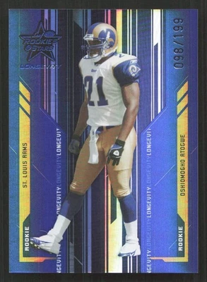 2005 Leaf Rookies & Stars Longevity O.J. Atogwe Sapphire #/199 RC Rookie #128 - Image 1 of 2