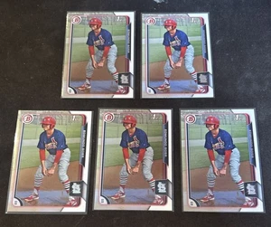 EDMUNDO SOSA 2015 Bowman Paper Prospect #BP95 Lot x 5 1st Bowman Phillies - Picture 1 of 2