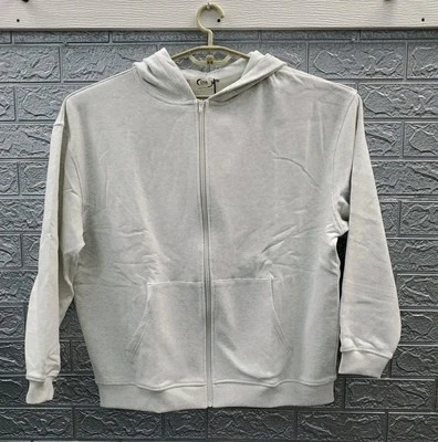 Nueva sudadera con capucha ZYIA ACTIVE Retreat súper suave cremallera completa con bolsillos gris talla grande Foto 1 de 4