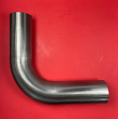 3" 90 Degree 304 Stainless Steel Mandrel Bend Pipe Exhaust USA Tubing  16ga - Image 1 of 3