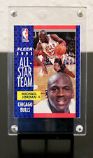 1991-92 Fleer Michael Jordan "1991 All-Star Team" Insert Card #21.