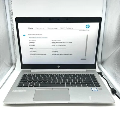 HP Elitebook 840 G5 14" FHD Laptop | i5-8250U 1.60GHz | 8GB RAM | No SSD/Batt - Image 1 of 4