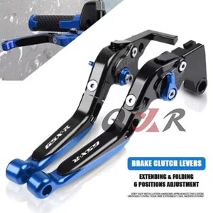 For Suzuki GSX-R GSXR 600 750 1000 K1-K11 K10 CNC Folding Brakes Clutch Levers - Picture 1 of 16
