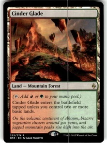 Cinder Glade Battle for Zendikar Regular MTG NM - Picture 1 of 2