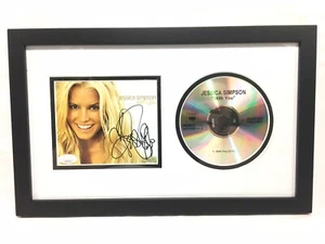 Jessica Simpson Signed CD Cover Framed JSA COA With You  - Picture 1 of 2
