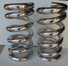 Lowrider Hydraulics 4.5 ton coil springs, full stack, one flat edge, chrome,2pcs