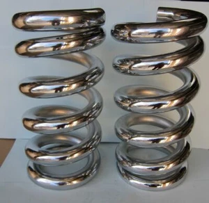 Lowrider Hydraulics 3.75 Ton coil springs, full stack, one flat edge, chrome - Bild 1 von 9