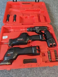Craftsman VersaPak Tools Lot of 3-Sander, Reciprocating Saw, Drill  No Charger - Picture 1 of 7
