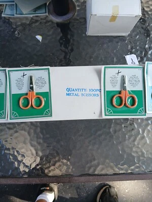 Lot Of 100 Pairs Of Mini Scissors, 2.25 inch, Keychain Size, Cuts Paper  Fabric - Image 1 of 4