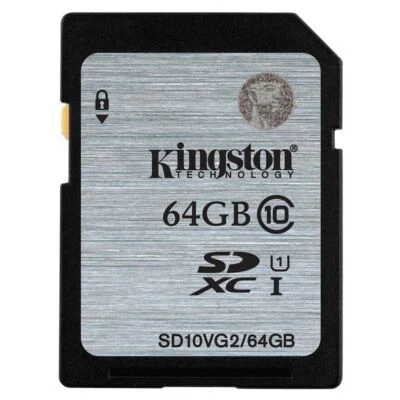 Kingston SDXC Class 10 UHS-I Card - 64GB  SD10VG2/64GB - Image 1 of 3