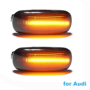 Dynamic Smoked LED Seitenmarkierungs Signalleuchte für Audi A4 S4 B6 B7 A6 A8 C5 TT - Bild 1 von 9
