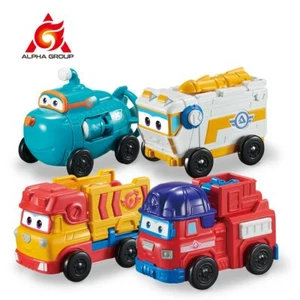 Super Wings 4 Mini Team Vehicles Action Figures Robot Transforming Kid Gift - Picture 1 of 16