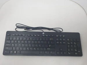 Teclado empresarial USB externo HP Pavilion 500-374na negro delgado genuino HP - Imagen 1 de 12