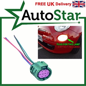Fiat 500 DRL Day Time Running Light Connector Plug Repair Harness Loom Pre Wired - Afbeelding 1 van 7