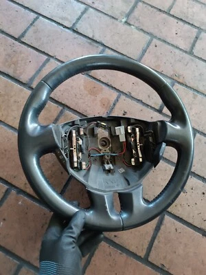 Original Renault Laguna II Espace IV 4-Speichen Leder Lenkrad - Bild 1 von 4