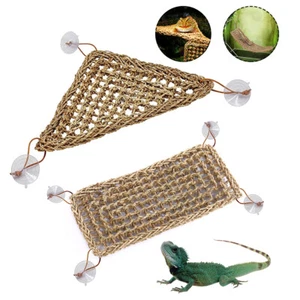 Reptile Hammock Basking Platform Lizard Lounger Hanging Bed with Suction Cup - Picture 1 of 14