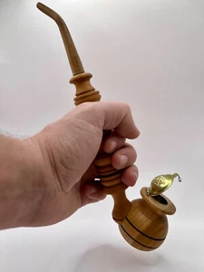Vintage Tobacco Pipe 27cm .Hobbit Style .Extra Long.Wooden Cossack Smoking - Picture 1 of 12