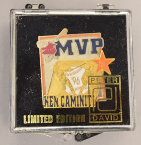 Vintage Limited Edition Ken Caminiti 96' NL MVP Pin S.D. Väter Peter David selten - Bild 1 von 3