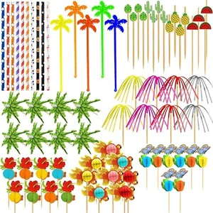 153Pcs Reusable Cocktail Party Decorations for Holiday, Luau Party Decoration - Picture 1 of 6