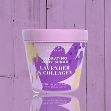 NEW! Organik Botanik Australia HYDRATING BODY SCRUB Lavender & Collagen 15.87 oz
