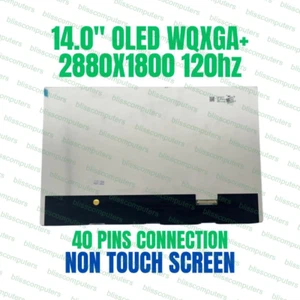 14" OLED 120Hz WQXGA+ 2880x1800 LCD Screen IPS Display ATNA40CU03 ATNA40CU03-002 - Picture 1 of 10
