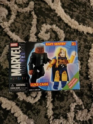 Marvel Universe Minimates Luke Cage Balsa Sentry Chase Variante ¡Paquete de 2! 2006 Foto 1 de 3