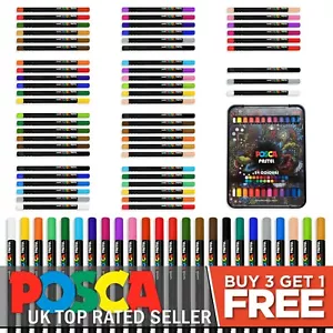 Uni-Ball Posca Wax Colouring Pastels - KPA-100 - Singles, Sets / Packs, Full Set - Picture 1 of 44