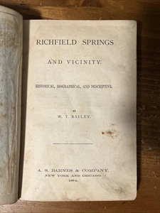 1874 Richfield Springs And Vicinity - Picture 1 of 6
