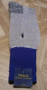 Polo Ralph Lauren Cushioned Boot Socks Men's Size 6-12.5 Royal Blue - Picture 1 of 5