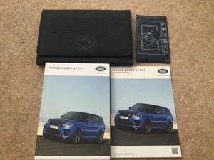 RANGE ROVER SPORT INC SVR (2018 - 2022) OWNERS MANUAL HANDBOOK & SV WALLET - Picture 1 of 5