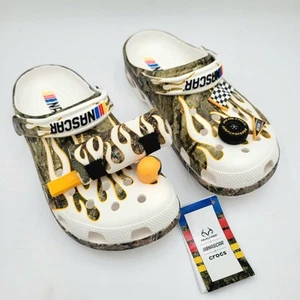 NEW Men' Size 13 Crocs Nascar Realtree Camo Classic Clog w Jibbitz Slip On - Picture 1 of 8