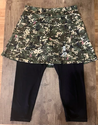 Faldas de Correr Falda Deportiva, Estilo Chica-Niña Patrón Camuflaje con Leggings Talla 1 Foto 1 de 4