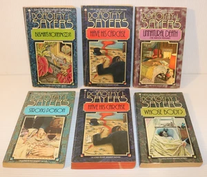 Lot of 6 Dorothy L Sayers Paperbacks Books, LORD PETER WIMSEY Series, Avon Print - Bild 1 von 10