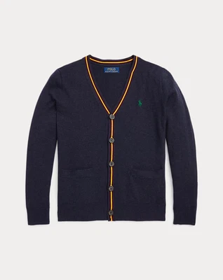 Polo Ralph Lauren Niño Talla Pequeña (8) Azul Algodón Cuello en V Cárdigan Suéter Nuevo con Etiquetas Foto 1 de 4