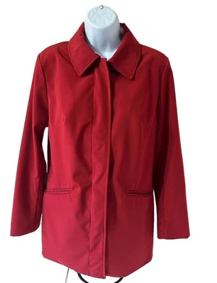 Merona  Women’s Burgundy/Red Trench Coat Size Small With Front Pockets - Image 1 of 4