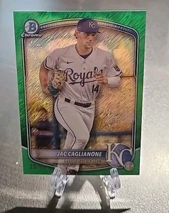 2025 Bowman Chrome Jac Caglianone #BCP-103 Green Shimmer Refractor /99 RC - Picture 1 of 2