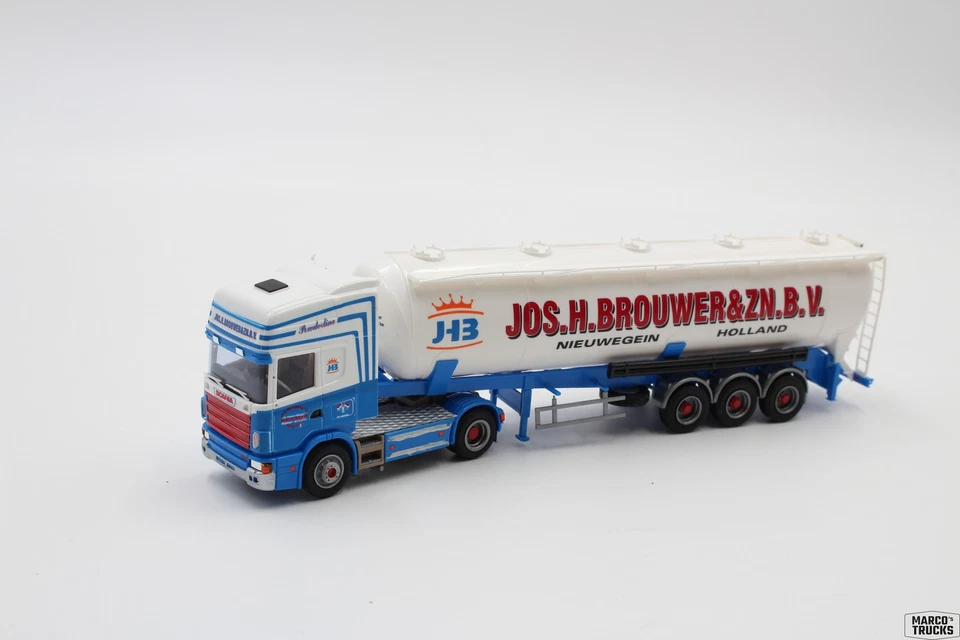 AWM Scania 114 silo semi-trailer "Jos. H. Brouwer Nieuwegein" Holland 1:87 /AW28 - Image 1 of 1