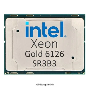 Intel Xeon Gold 6126 2,60 GHz 19,25 Mo processeur 12 cœurs 125 W SR3B3 CD8067303405900 - Photo 1/2